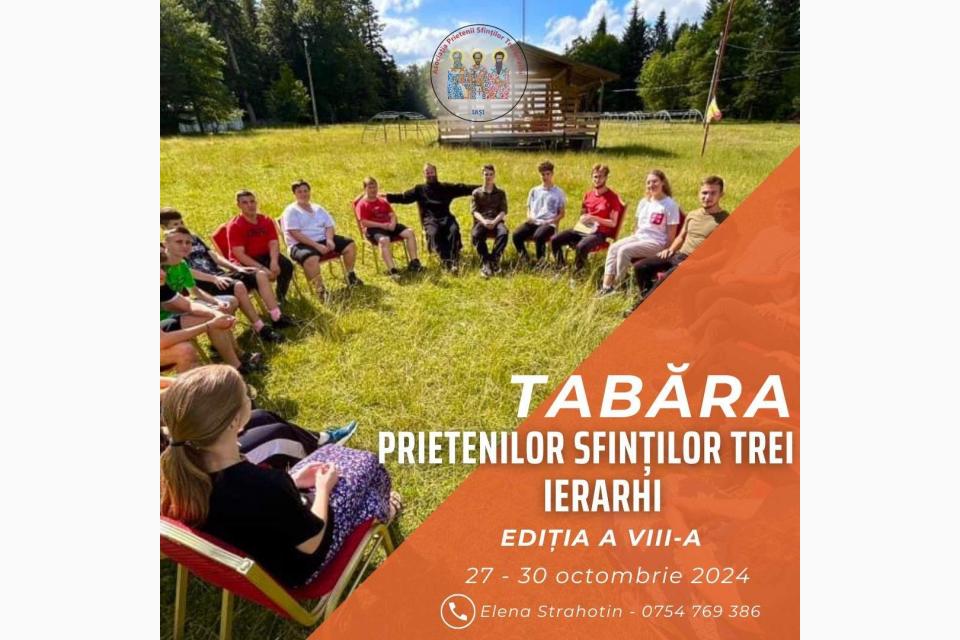 Afiș - Tabăra de toamnă a Prietenilor Sfinţilor Trei Ierarhi