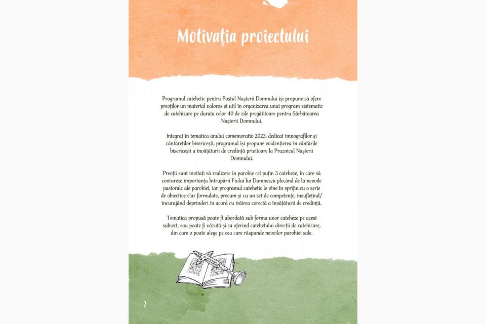 Program catehetic pentru Postul Nașterii Domnului, recomandat de Biroul de catehizare al Arhiepicopiei Iașilor