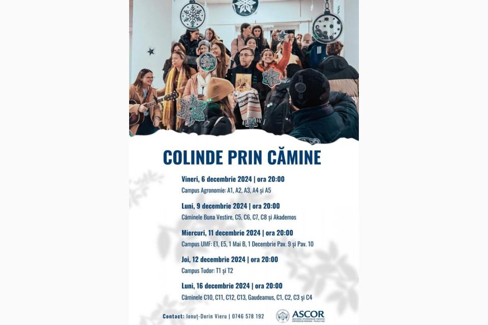 Colinde prin cămine