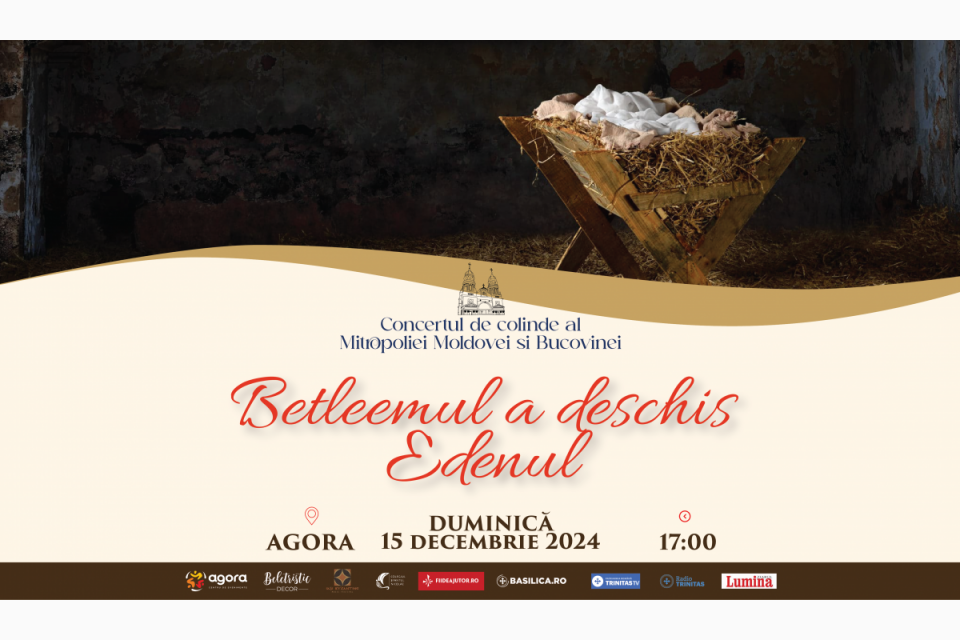 Duminica viitoare va avea loc Concertul de colinde al Mitropoliei Moldovei și Bucovinei
