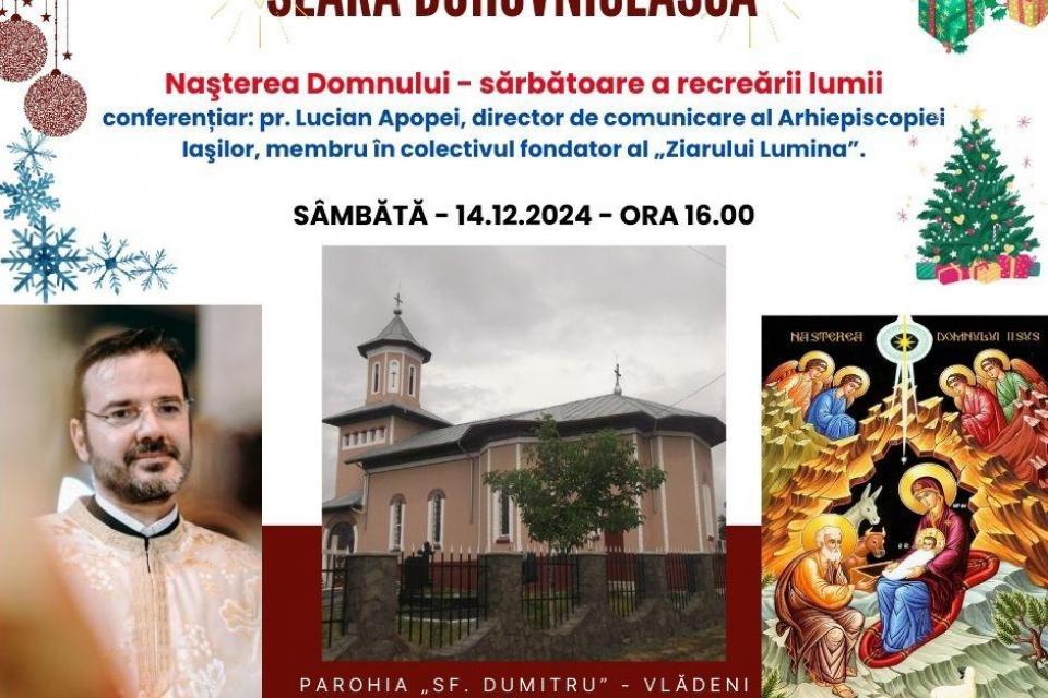 Conferința „Naşterea Domnului – sărbătoare a recreării lumii