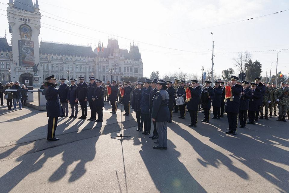 Eroii Revoluției din Decembrie 1989, omagiați la Iași în cadrul unui ceremonial solemn / Foto: Andrei Cucu
