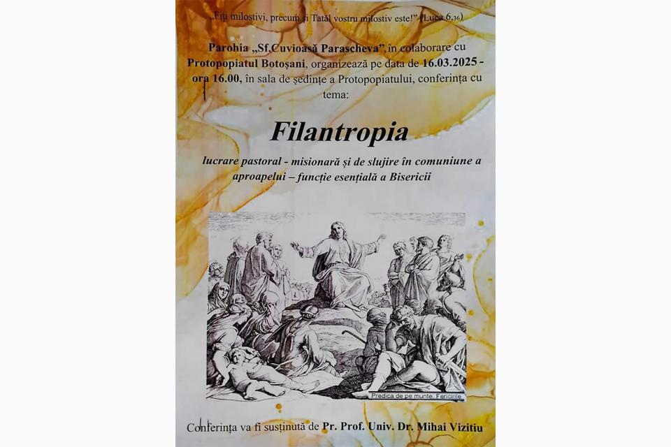 Evenimente care vor avea loc în Arhiepiscopia Iaşilor, în perioada 16-22 martie 2025