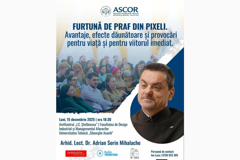 Evenimente care vor avea loc în Arhiepiscopia Iaşilor, în perioada 14-20 decembrie 2025